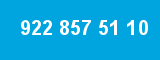 922 857 51 10